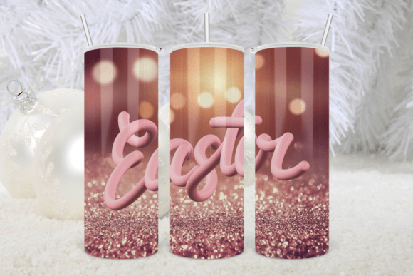 20oz Gnome Easter Tumbler Glitter Wrap1 Graphics & Print Templates