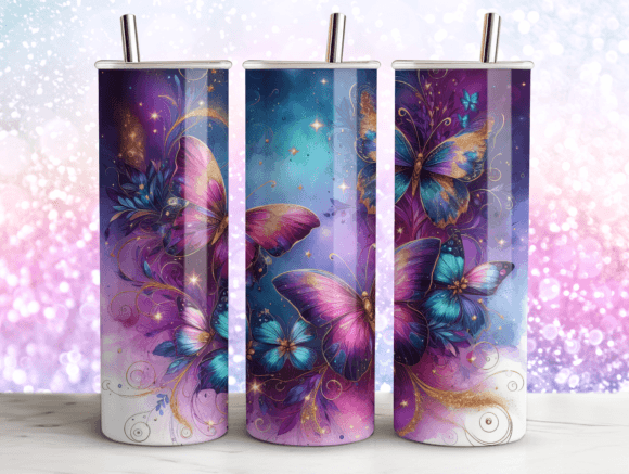 Agate Glitter Tumbler Wrap Graphics