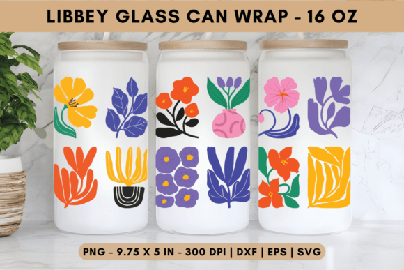 Garden Joy Libbey Glass Wrap Graphics