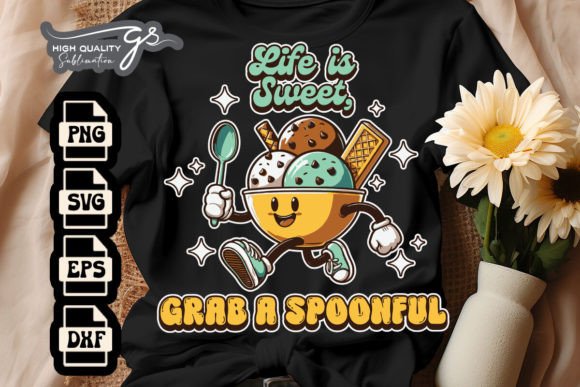 Life Is Sweet Grab a Spoonful SVG: Graphics & Crafts Made Simple