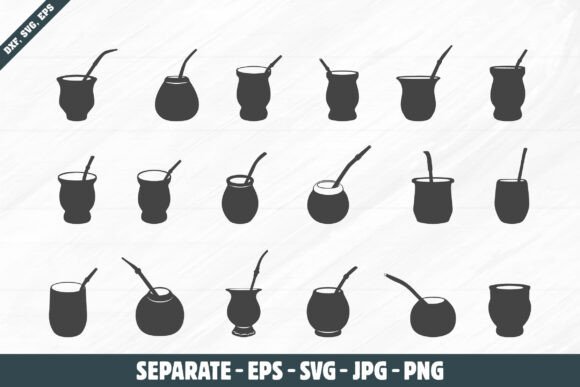 Mate Cup SVG: Yerba Mate Cup SVG