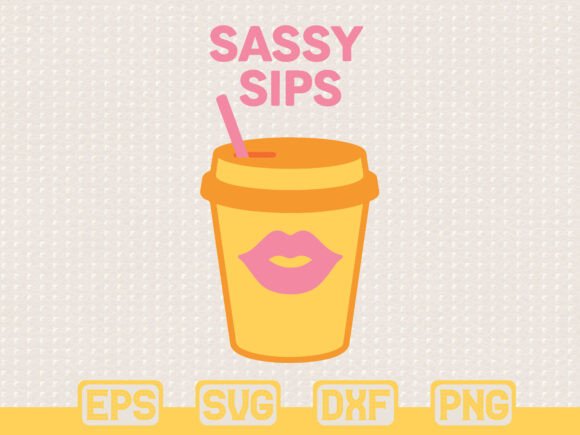 Sassy Coffee Cup SVG: Graphics & T-Shirt Designs