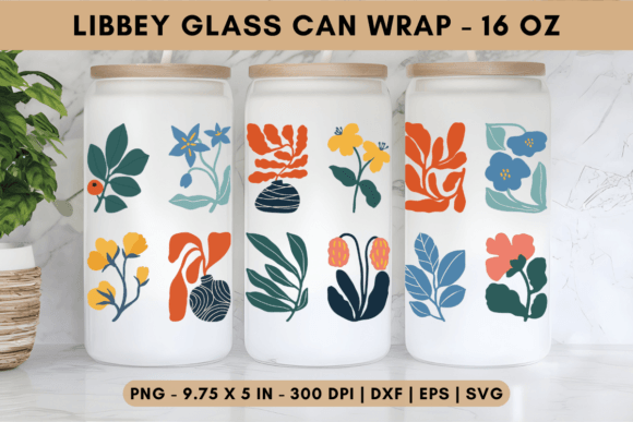 Vibrant Garden Libbey Glass Wrap Graphics